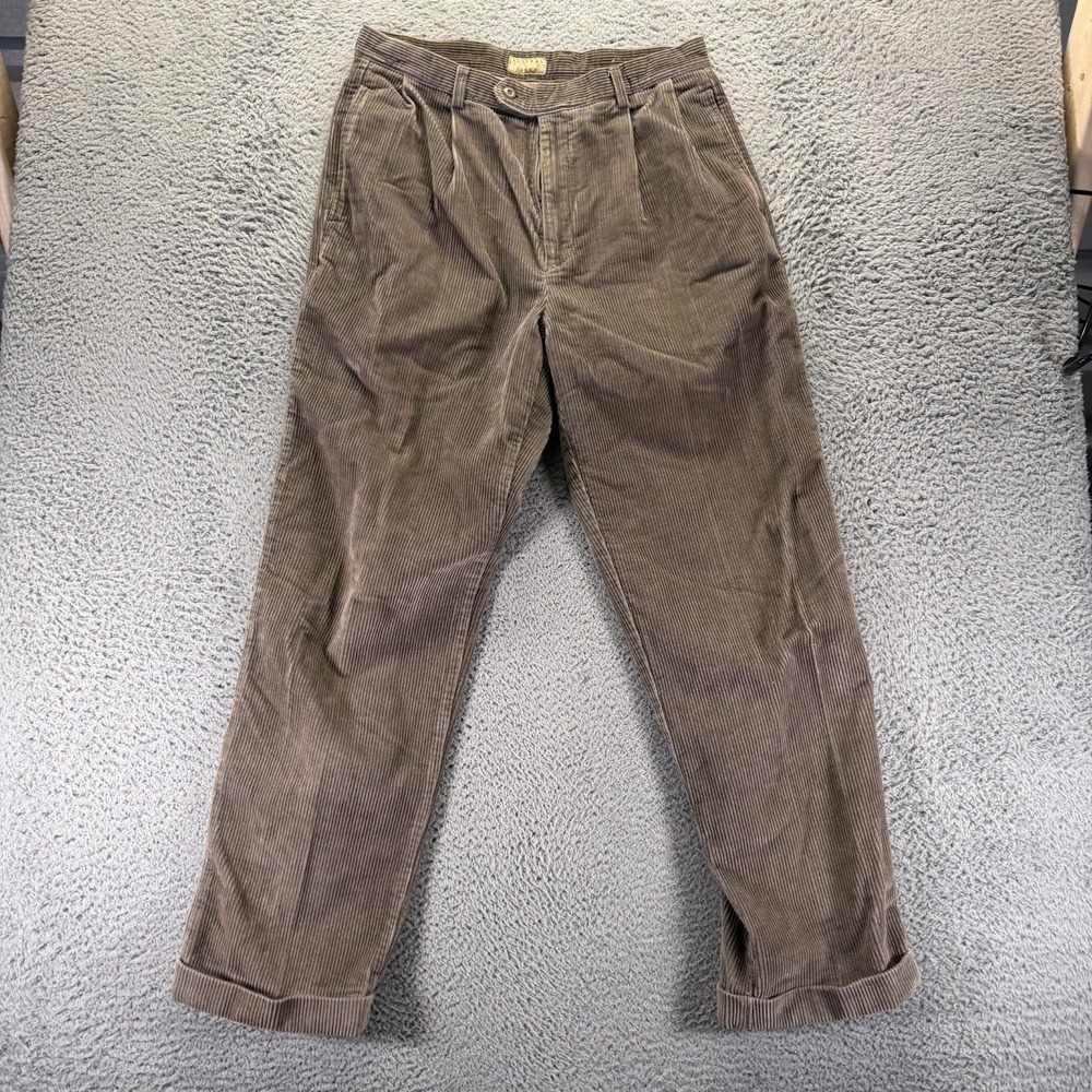Natural Issue Pant Mens 33x32 Brown Cotton Corduroy Chino Straight Preppy Career
